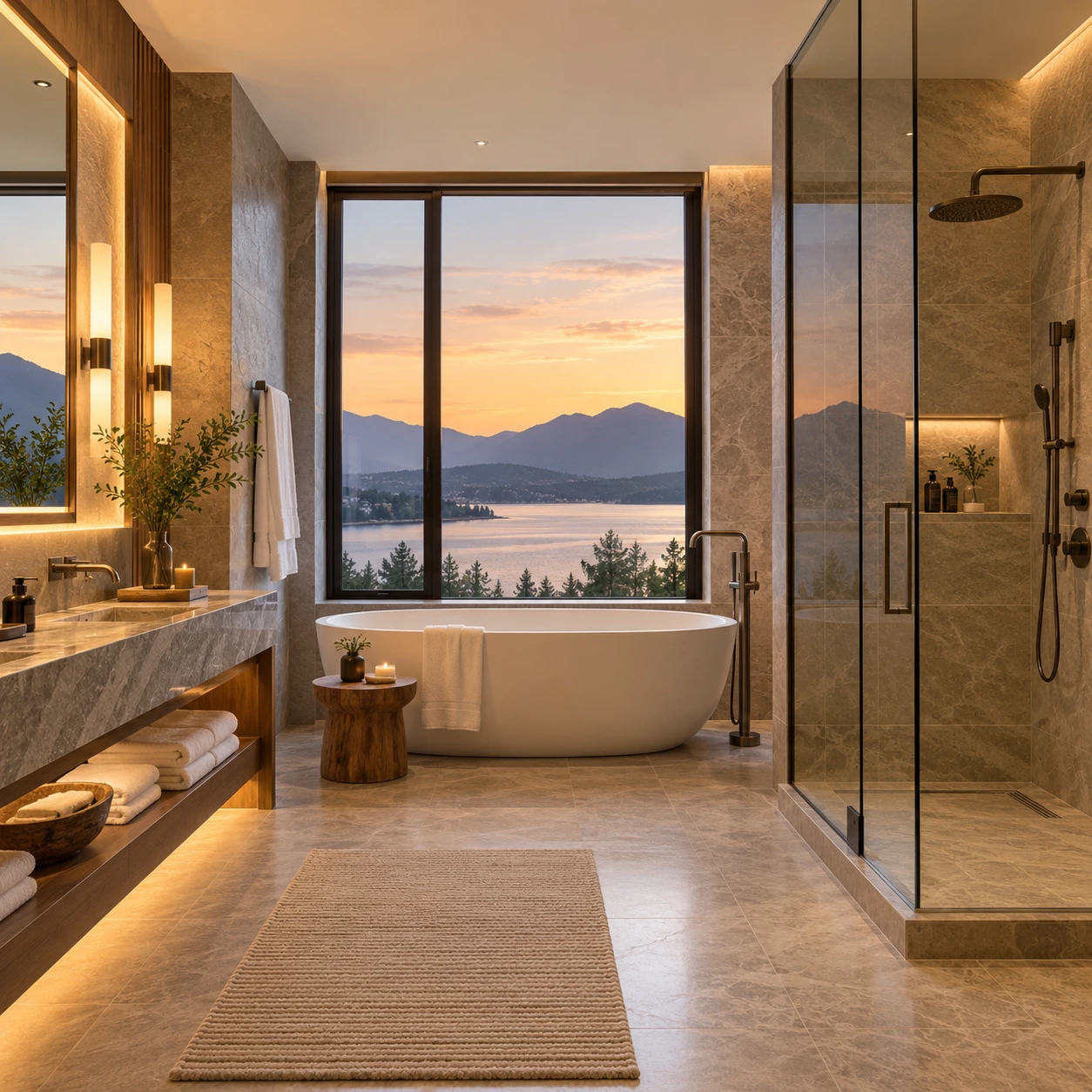 Boutique hotel guest bathroom renewal